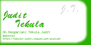 judit tekula business card